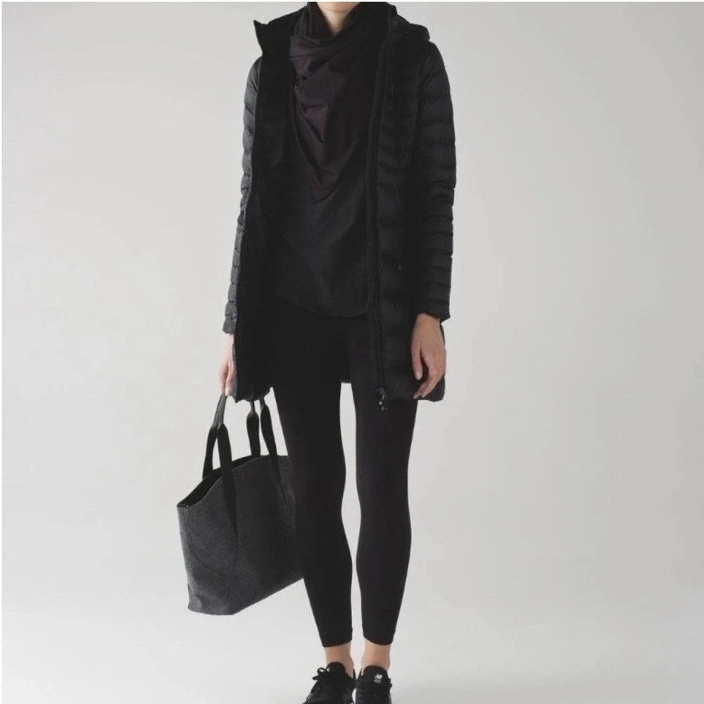 Lululemon Vinyasa Wrap Scarf Womens Running Luon Black Cherry Rulu Snap One size